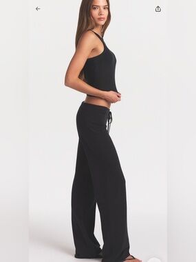 SKIMS NWT Cotton Jersey Pant - Soot